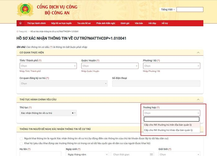Hướng Dẫn Chi Tiết Thủ Tục Xin Xác Nhận Cư Trú Online Mới Nhất 2024