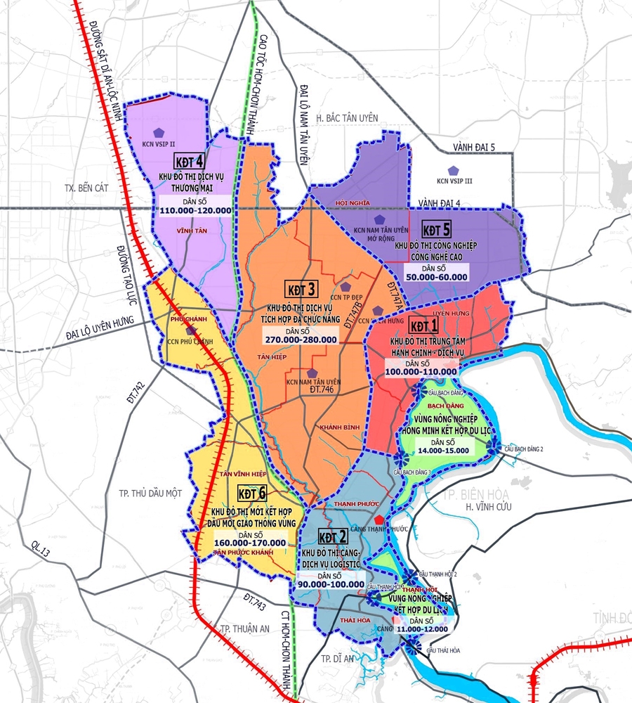 Bản đồ quy hoạch Tân Uyên, Bình Dương (2024): Thông tin chi tiết và cơ hội đầu tư
