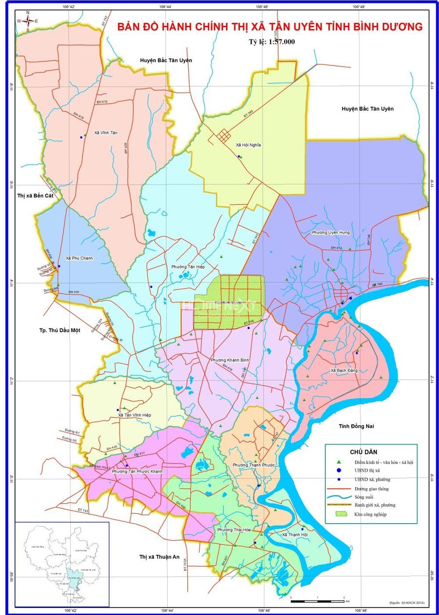 Phân tích tiềm năng Bất Động Sản tại Thị Xã Tân Uyên, Bình Dương