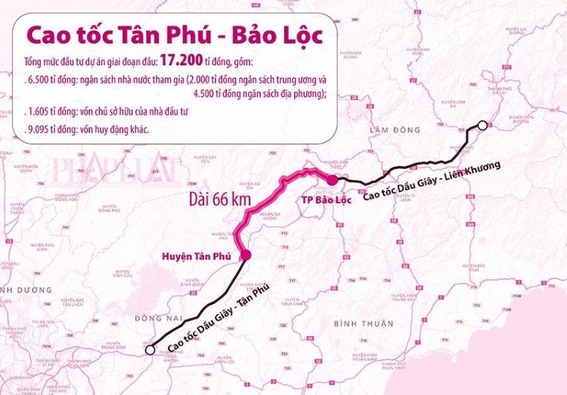 Cao tốc Tân Phú – Bảo Lộc: Khởi công tháng 9/2023, tác động đến BĐS?