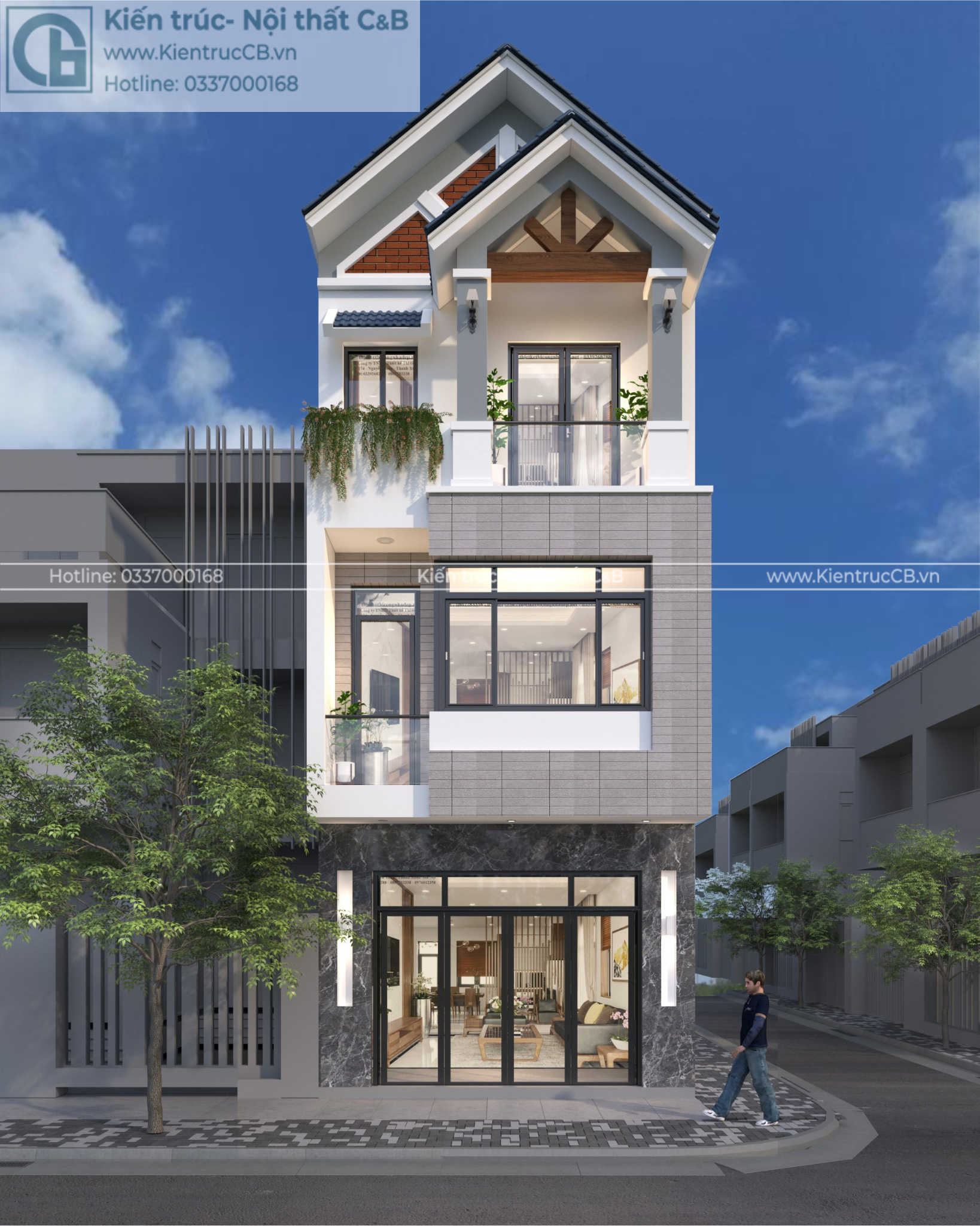 Thiết Kế Nhà Phố 4x14m Cho Gia Đình Trẻ: Tối Ưu Không Gian, Tiết Kiệm Chi Phí