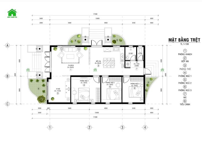 Phân tích thiết kế nhà 8×17: Riêng tư mà gắn kết