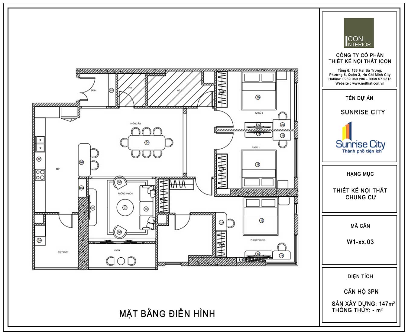Thiết Kế Nội Thất Căn Hộ 147m2 Tối Giản Dưới 200 Triệu