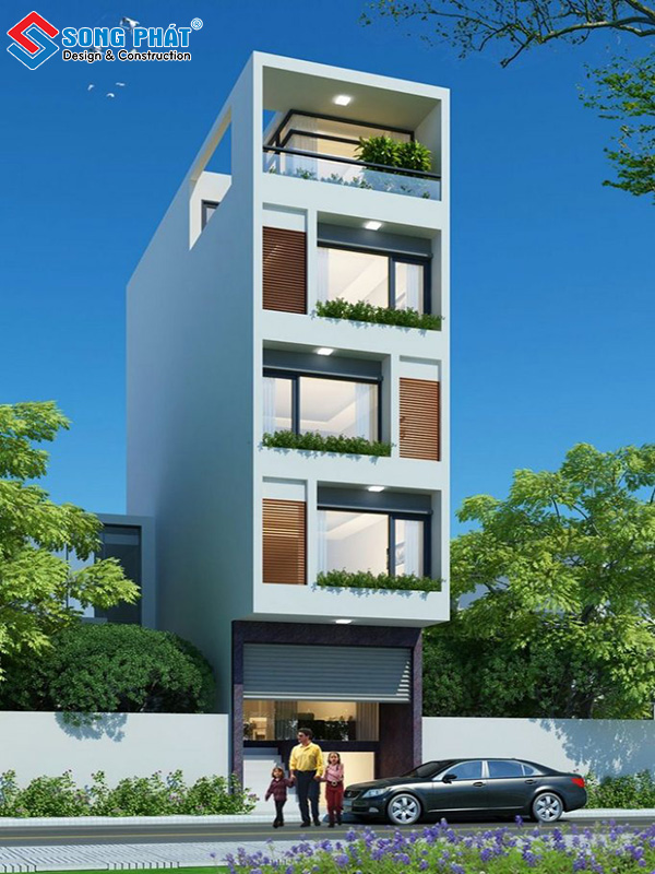 Nhà 5 Tầng Thiết Kế Cho Gia Đình Ba Thế Hệ: Giải Pháp Thông Thoáng Tại Yên Ngưu