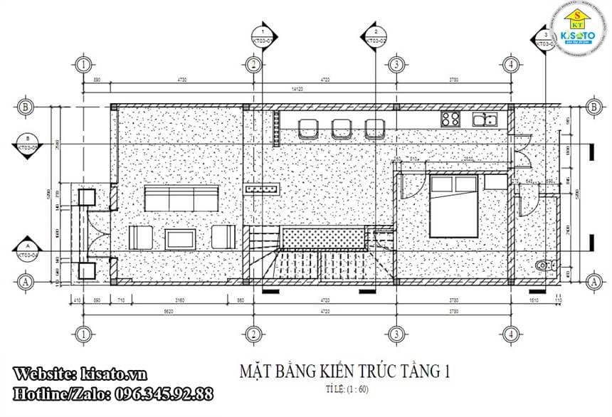 Cải Tạo Nhà Ống 1 Trệt 1 Lửng 1 Lầu: Tối Ưu Không Gian Cho Gia Đình