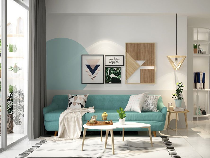 Căn hộ xanh ngọc: Thiết kế nội thất tươi mát và hiện đại