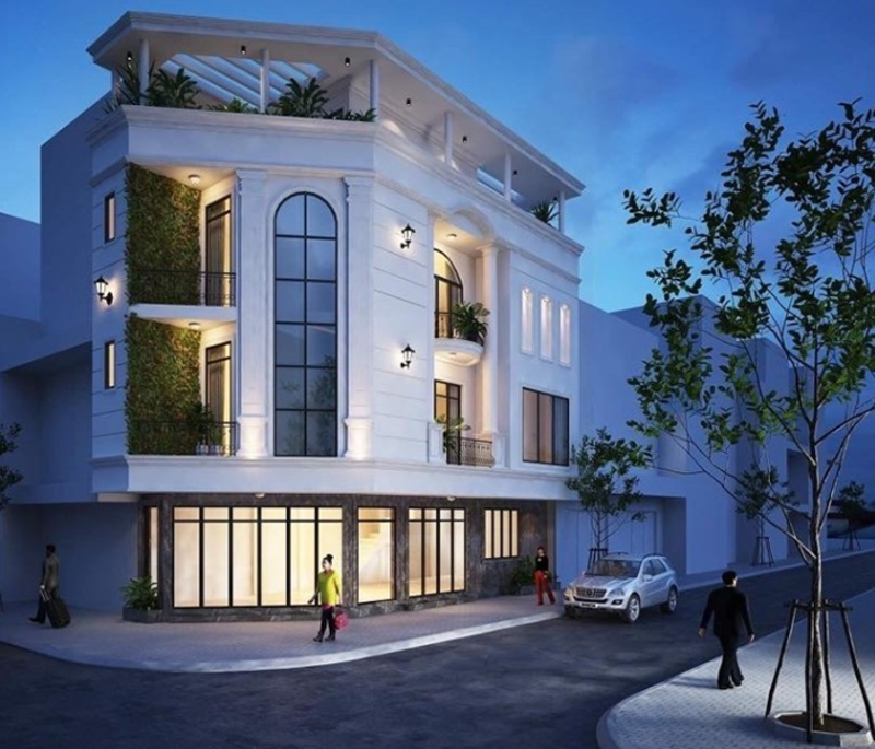 Ngôi nhà 3 tầng độc đáo tại Quận 10: Kiến trúc vát góc tối ưu không gian