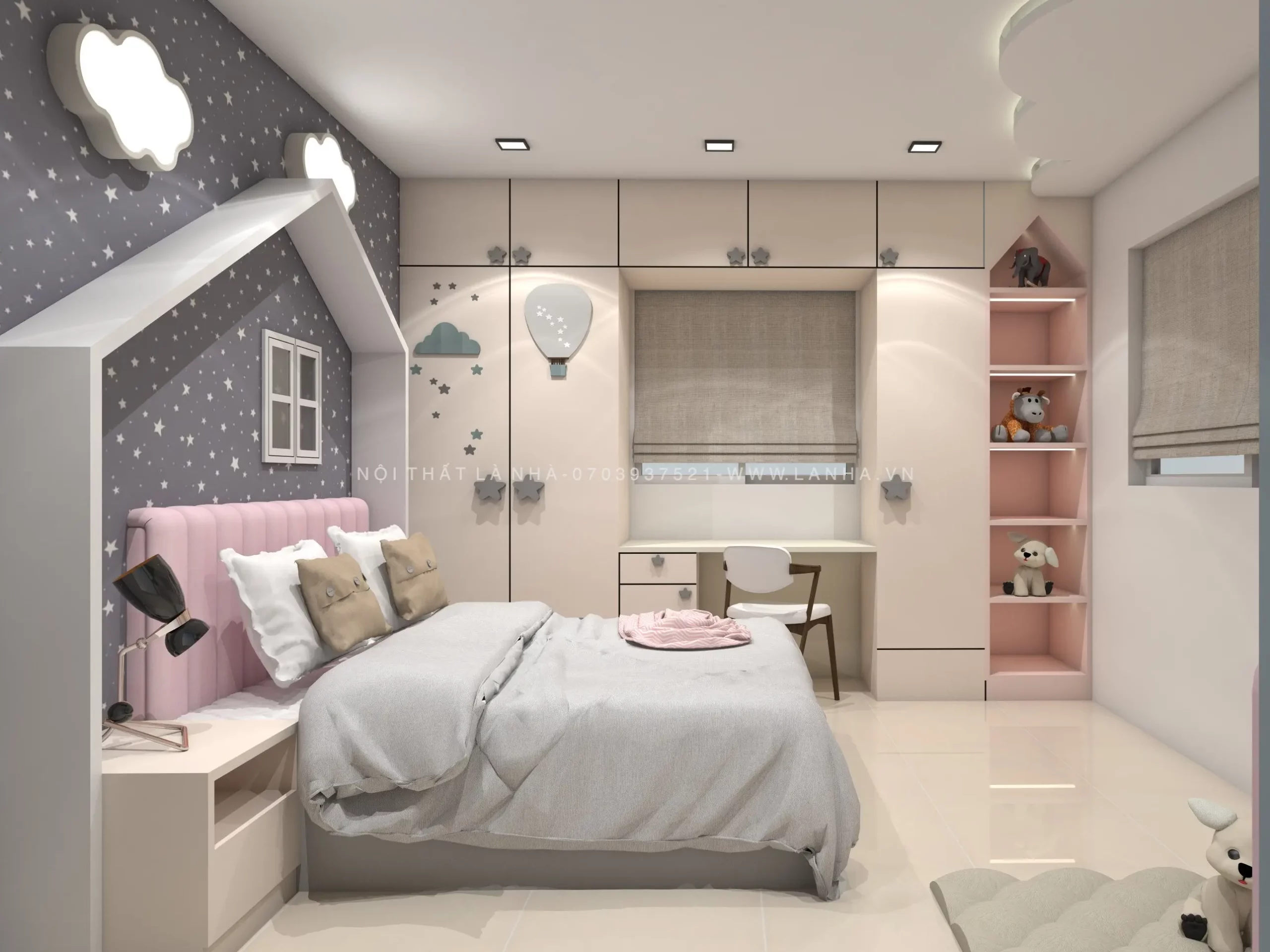 Thiết Kế Phòng Ngủ Trẻ Em Đẹp, Sáng Tạo và Đầy Màu Sắc