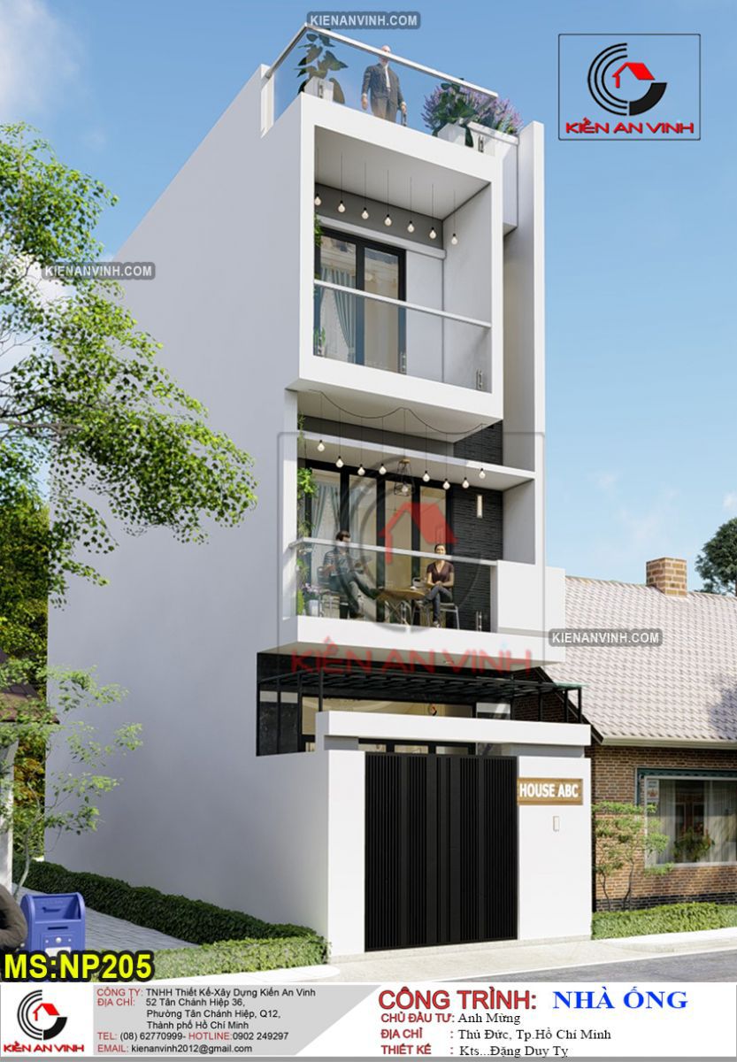 Nhà ống hẹp 2 tầng: Thiết kế thông minh, tối ưu không gian và ánh sáng