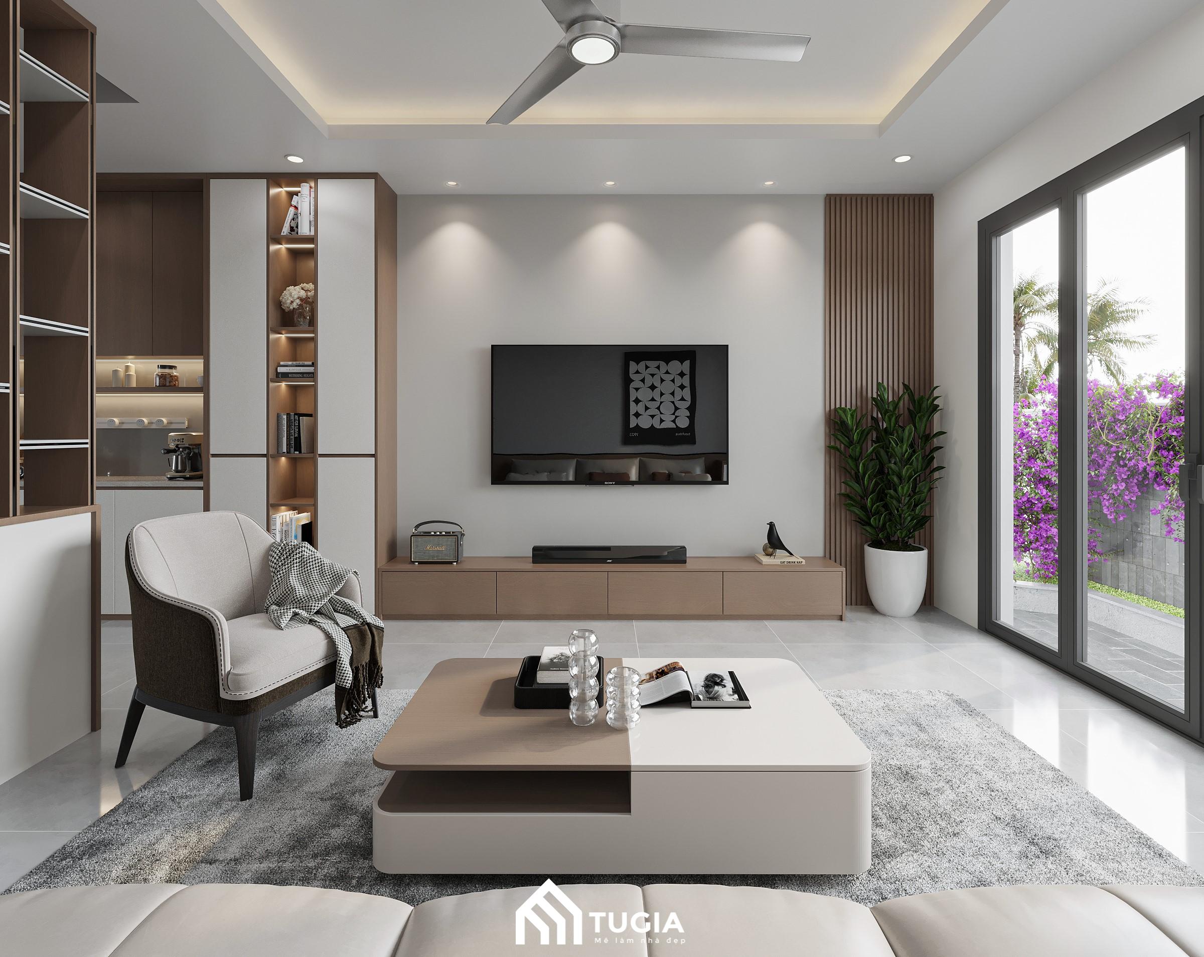 Tư vấn thiết kế nhà phố 2 phòng ngủ 100m2 cho gia chủ mệnh Thủy