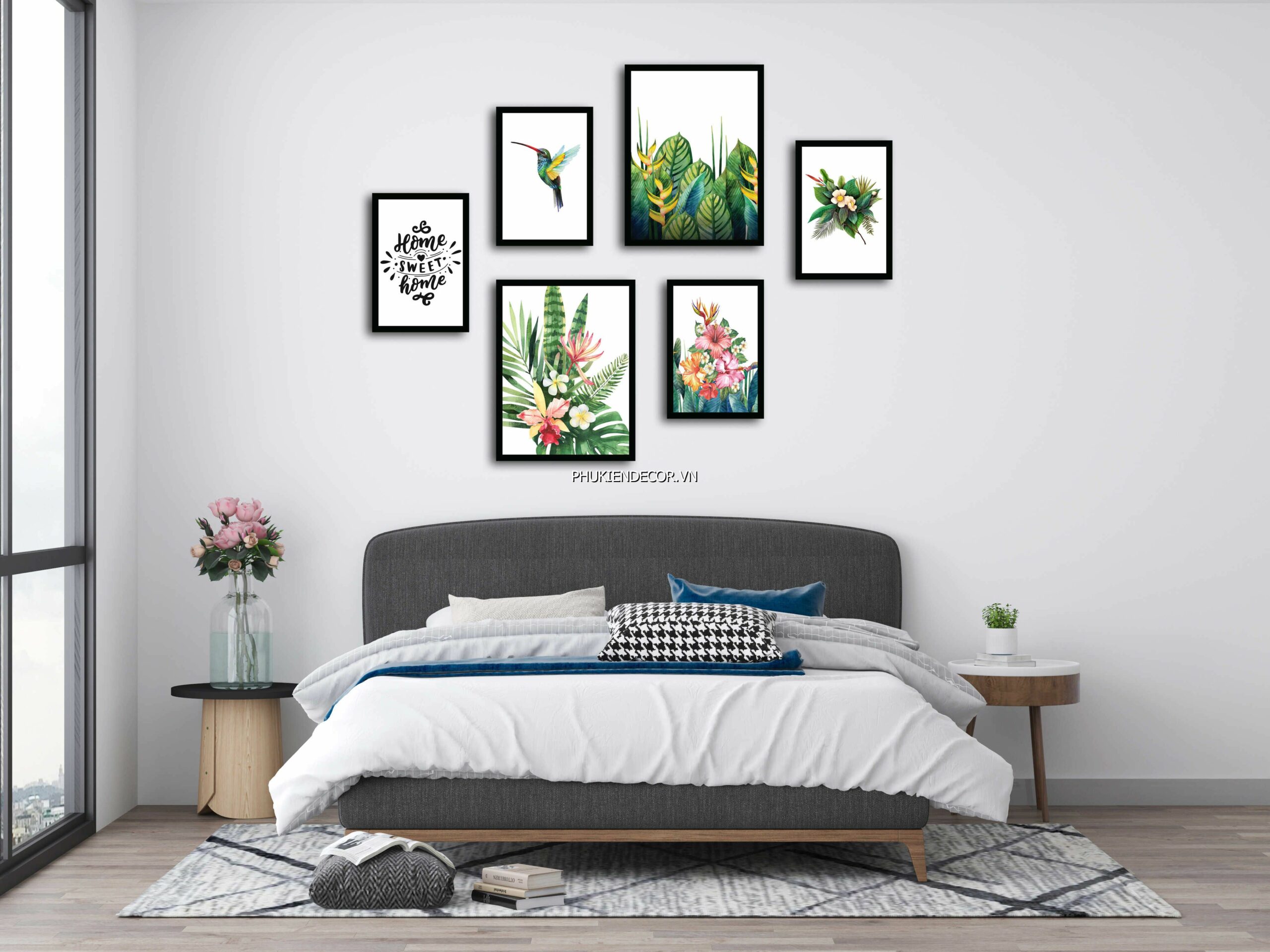 10+ Ý Tưởng Trang Trí Đầu Giường Phòng Ngủ Đẹp Ngỡ Ngàng