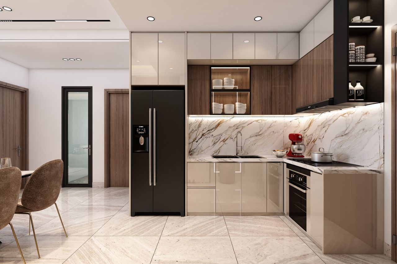 Phối Màu Bếp Nhỏ: Bí Quyết Mở Rộng Không Gian