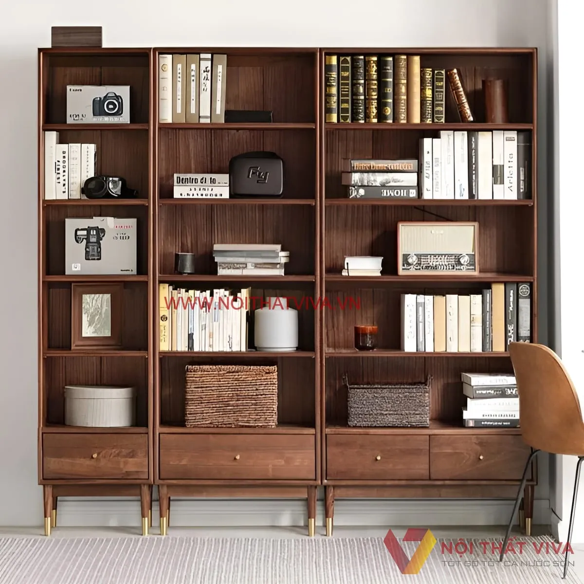 Tuyển Chọn Mẫu Giá Sách & Tủ Sách Đơn Giản, Hiện Đại Cho Nhà Phố, Căn Hộ Nhỏ