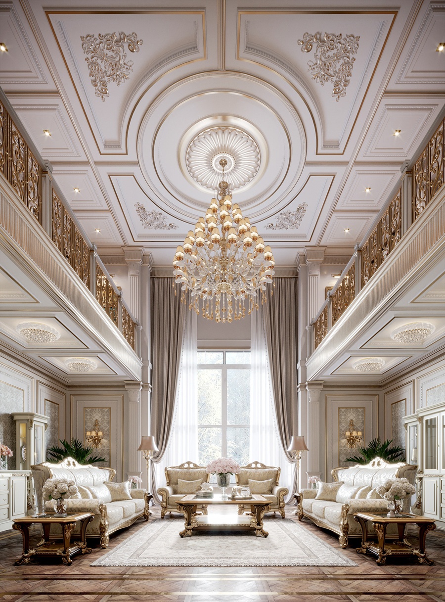 9 Ý Tưởng Thiết Kế Phòng Khách Cổ Điển Sang Trọng và Đẳng Cấp