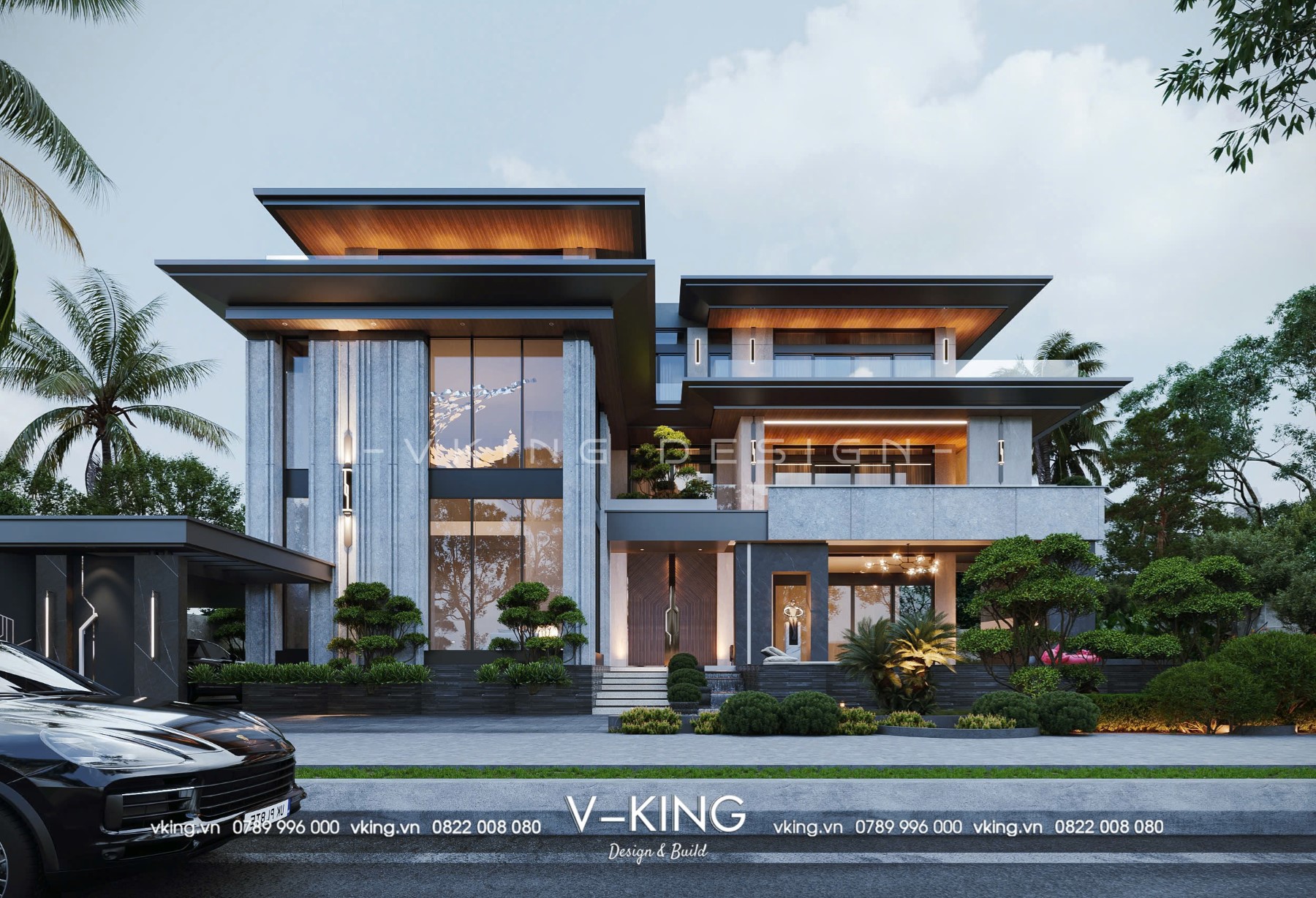 Biệt Thự 3 Tầng Hòa Mình Vào Thiên Nhiên: Thiết Kế Độc Đáo Bên Sườn Rừng